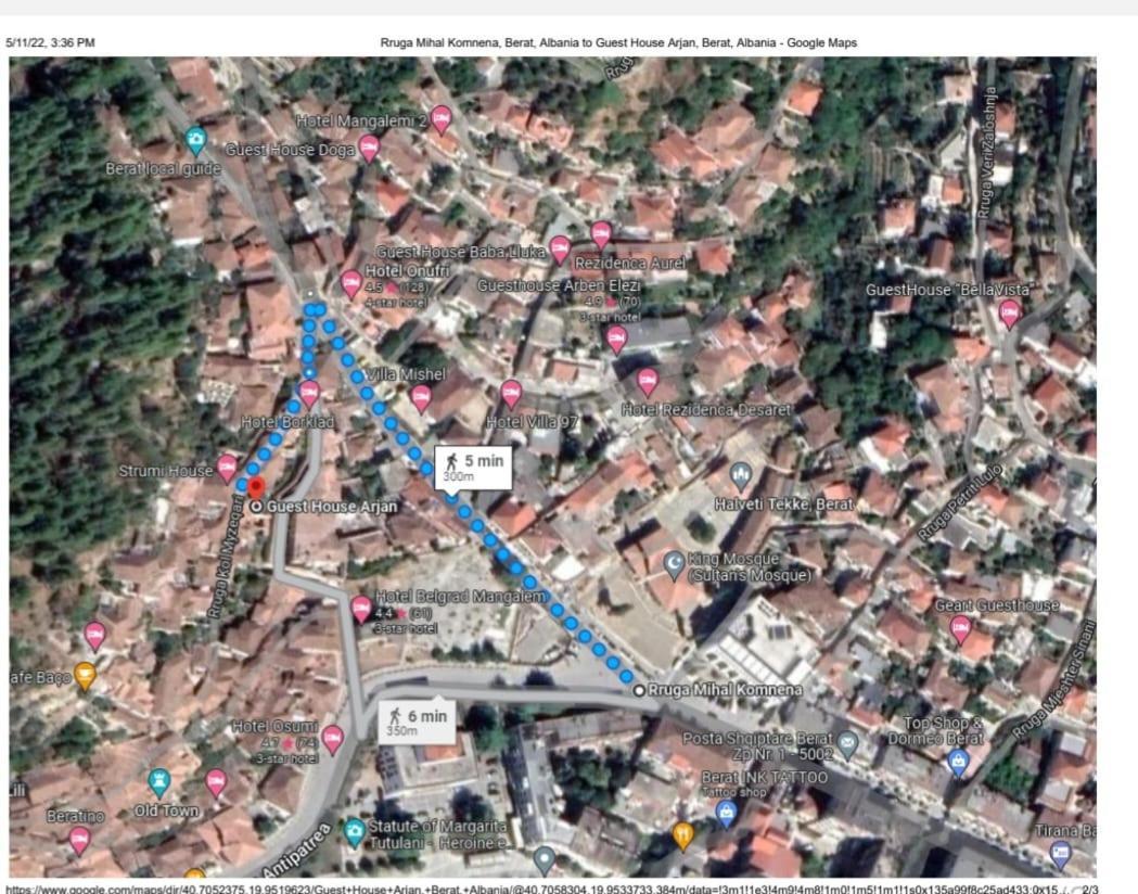 Guesthouse Arjan Berat Kültér fotó