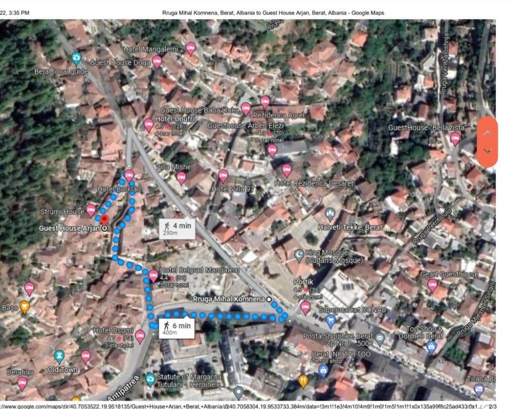 Guesthouse Arjan Berat Kültér fotó